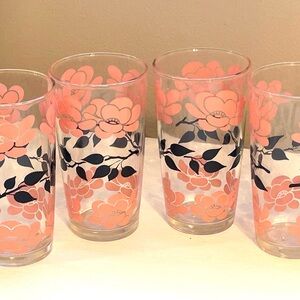 Set of 4 vintage Hazel Atlas tumblers